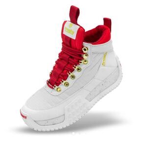 Freshy Navigator Boots White & Red Sneaker/Snow‎ Boots New With Box Size 11.5